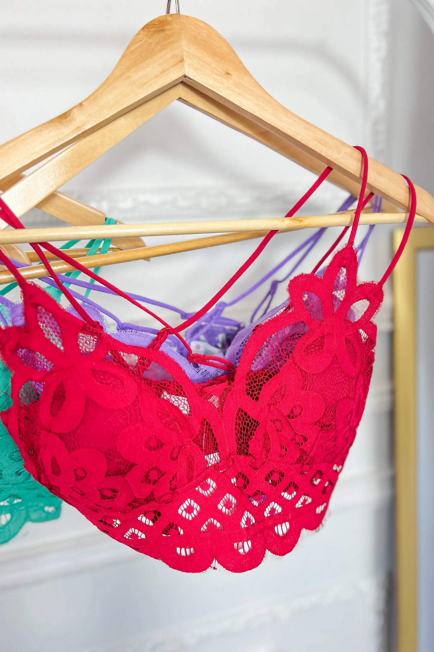 The Crochet Lace Bralette With Bra Pads