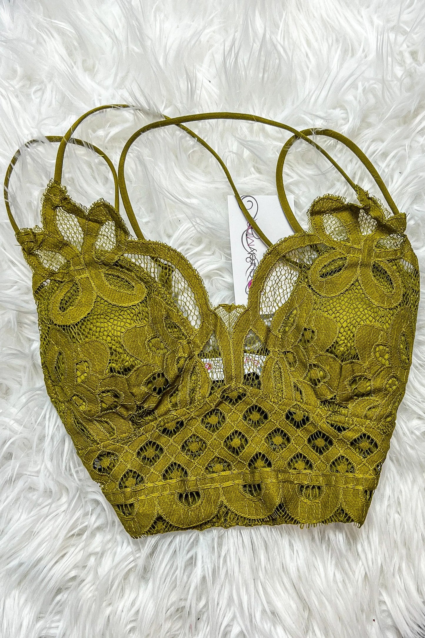 The Crochet Lace Bralette With Bra Pads