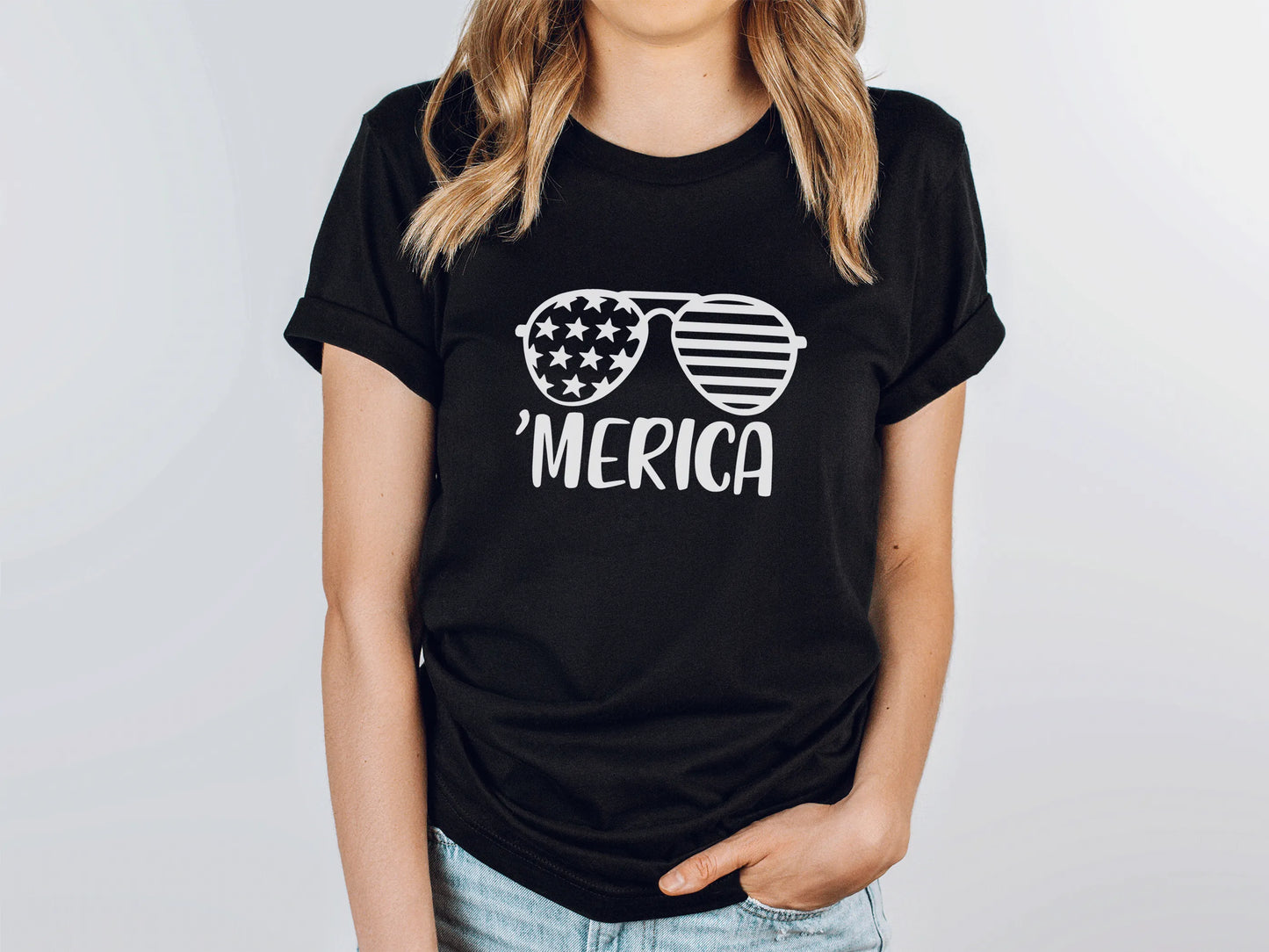 'Merica Sunglasses Fourth of July shirt