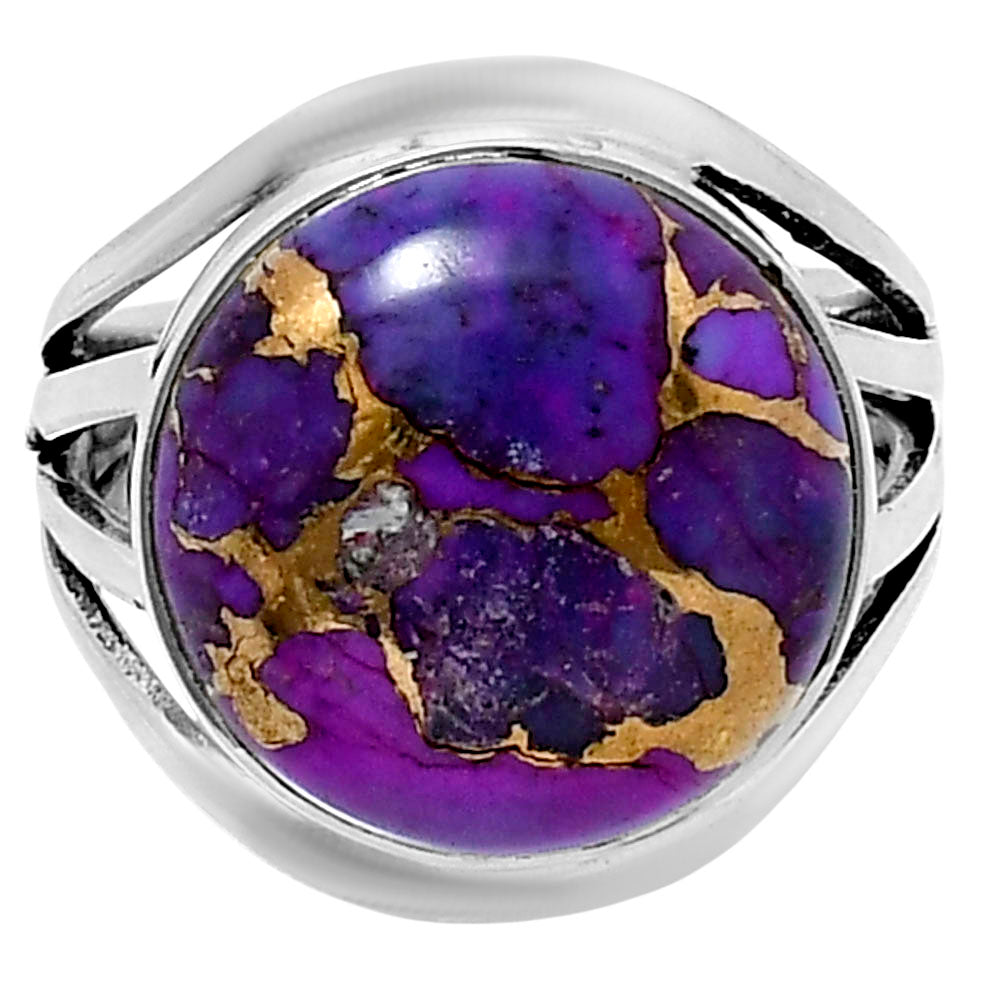 Premium Copper Purple Turquoise Ring size-7 -0