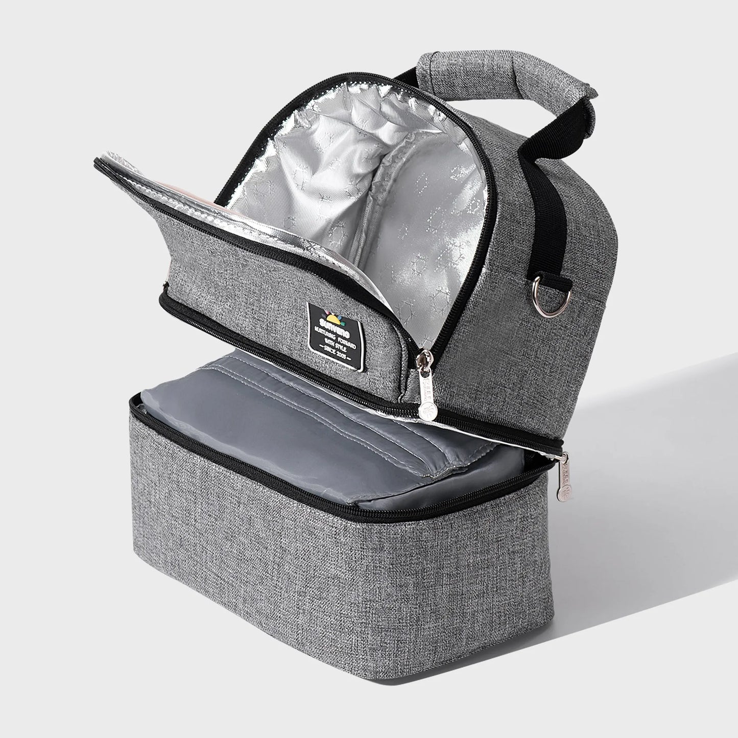 Dual Compartment Lunch Box Bag