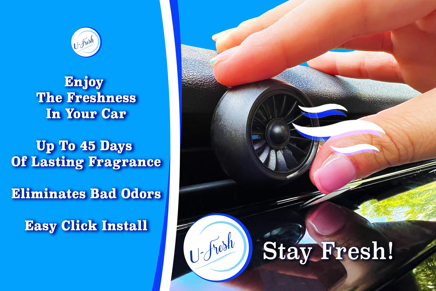 Ufresh Turbine New Car Vent Oil Car Freshener (4 ml.)