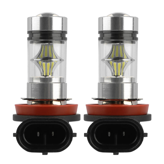 2PCS 1000lm 100W H8/H9/H11 LED Fog DRL Light Bulb
