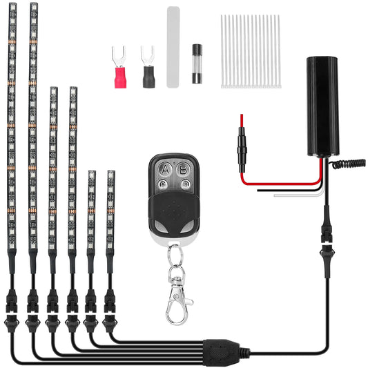 6Pcs Motorcycle LED Light
