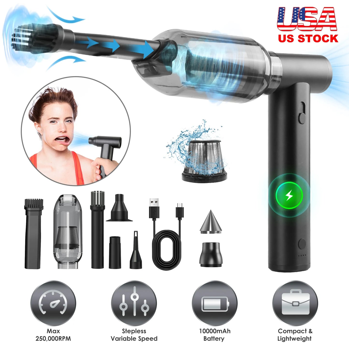 Compressed Air Duster Brushless Motor
