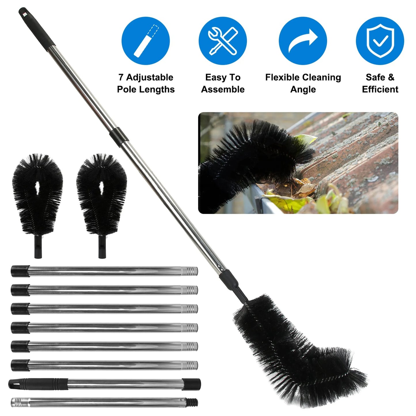 10.5FT Gutter Cleaning Brush