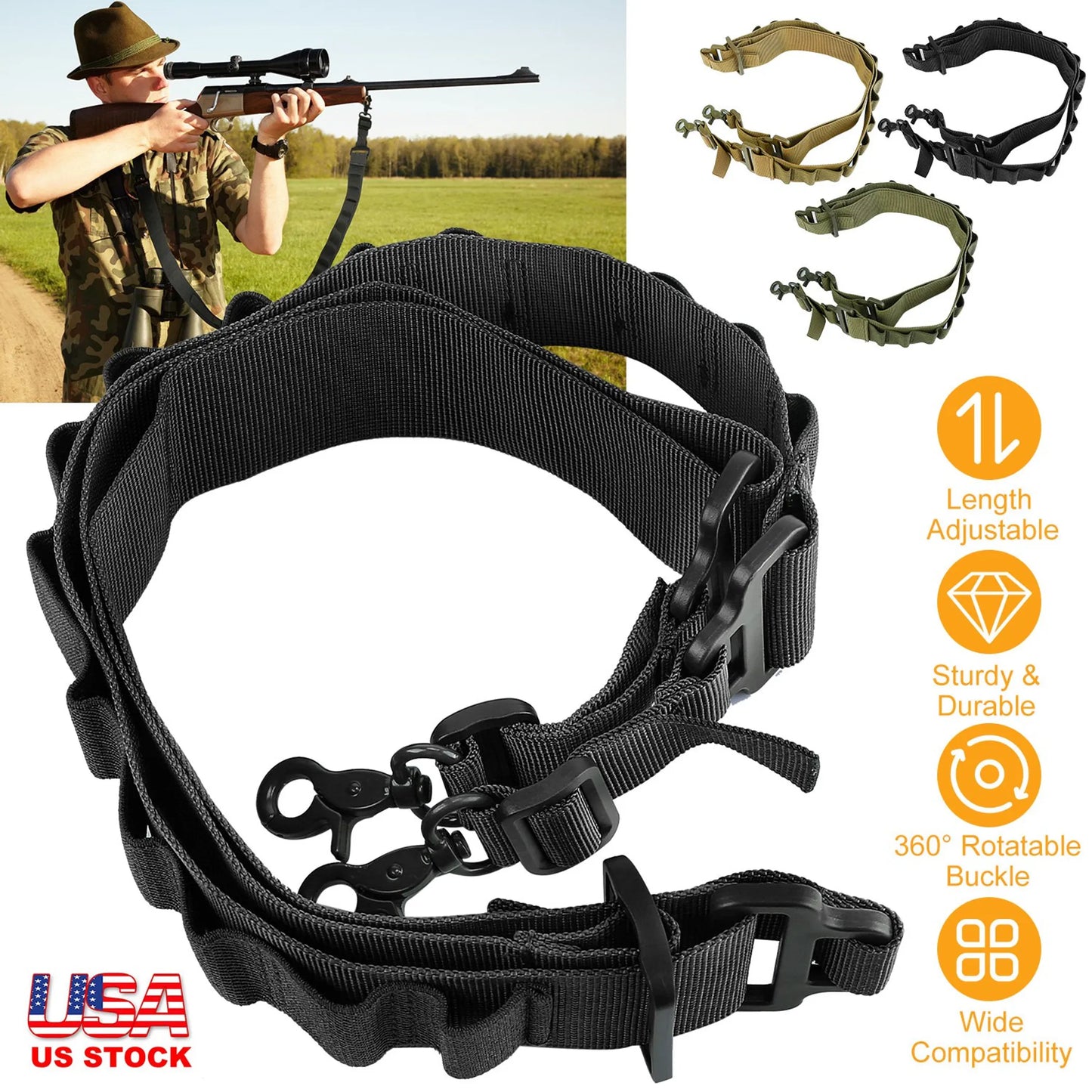 Tactical Shotgun Sling 2 Point Gun Sling