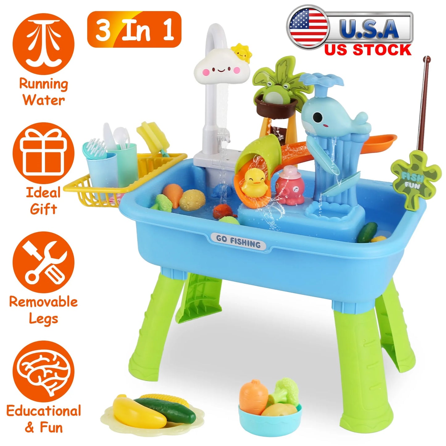 3 In 1 Kitchen Sink Toy