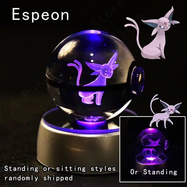 3D Pokémon Crystal Ball Lamp