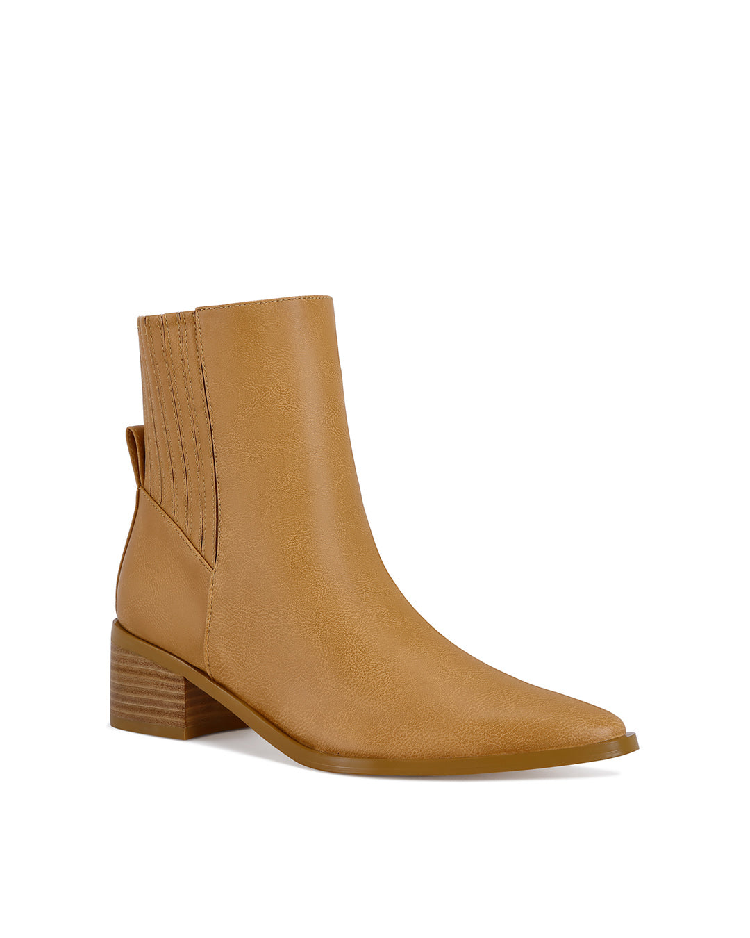 Women's Leather Stacked Heel Chelsea Boot-2