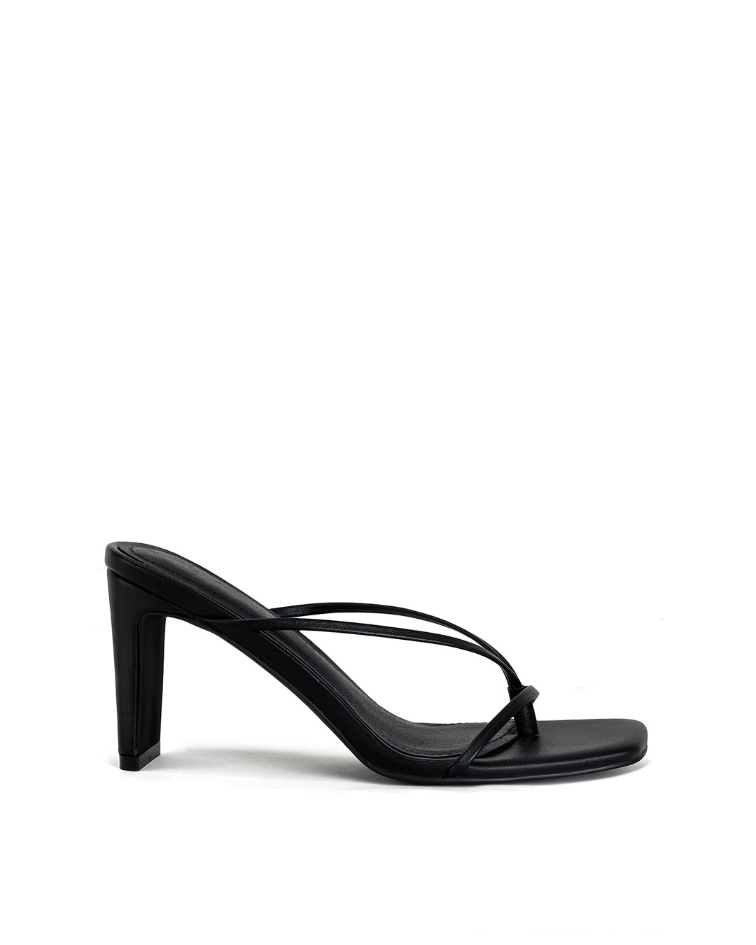 Synthetic Leather Block Heel Shoe Female Mid Heel 8cm-5