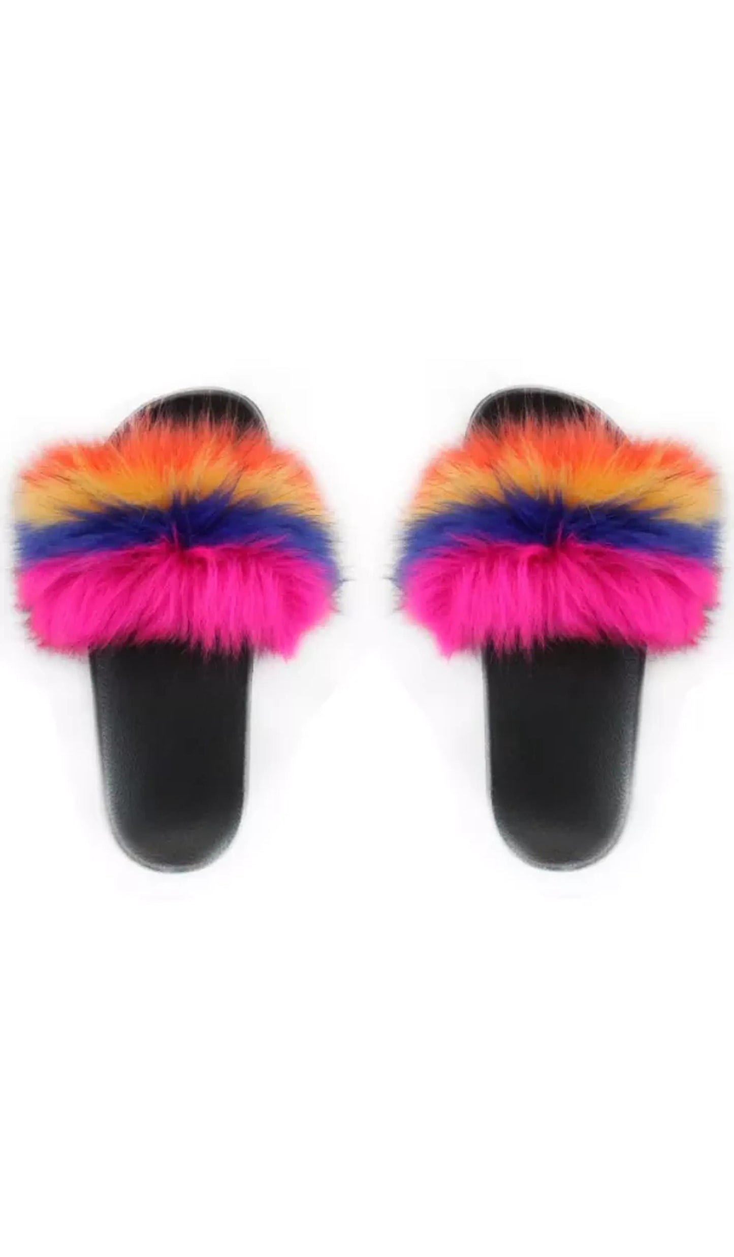Faux Fur Slides