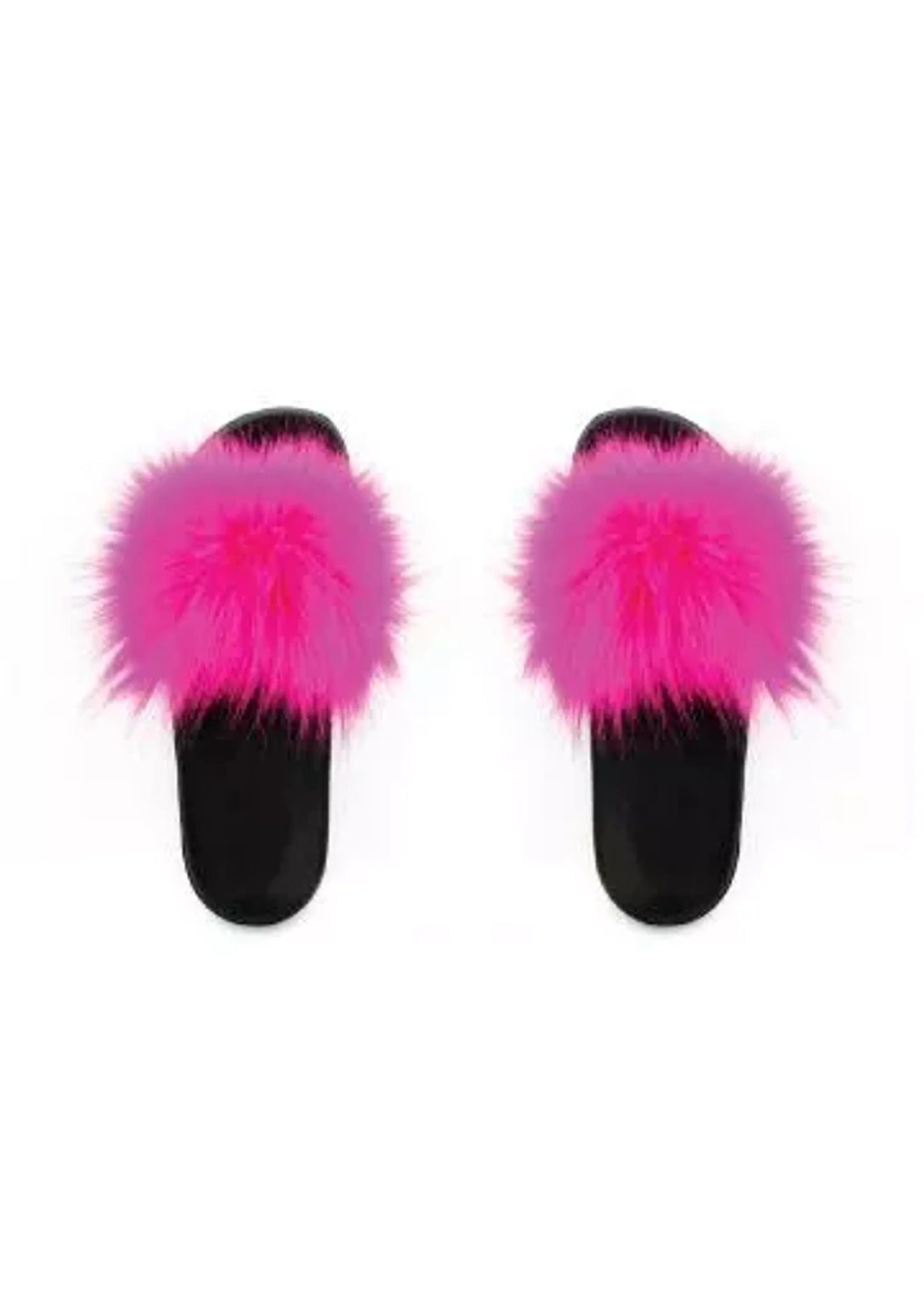 Faux Fur Slides