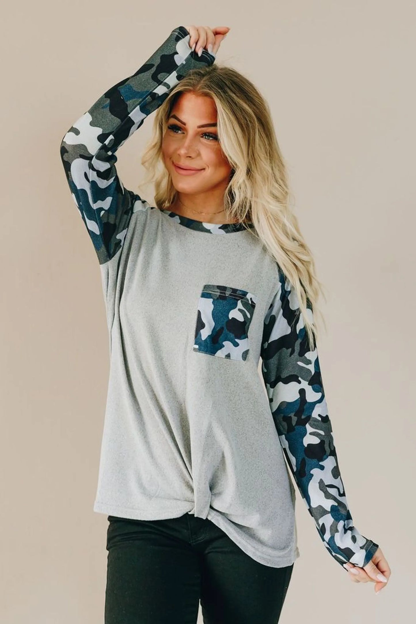 Jeremy Camo Top