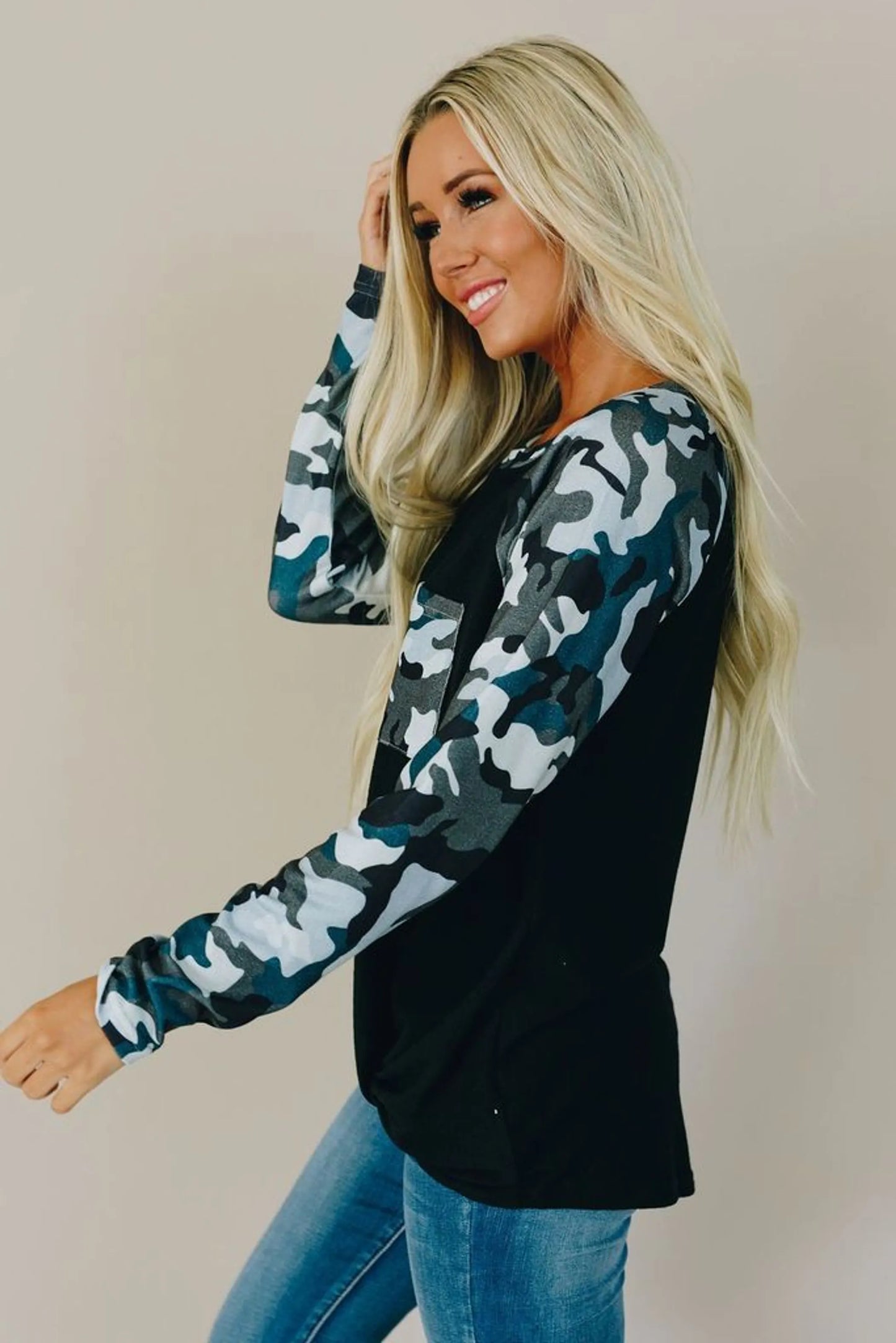 Jeremy Camo Top