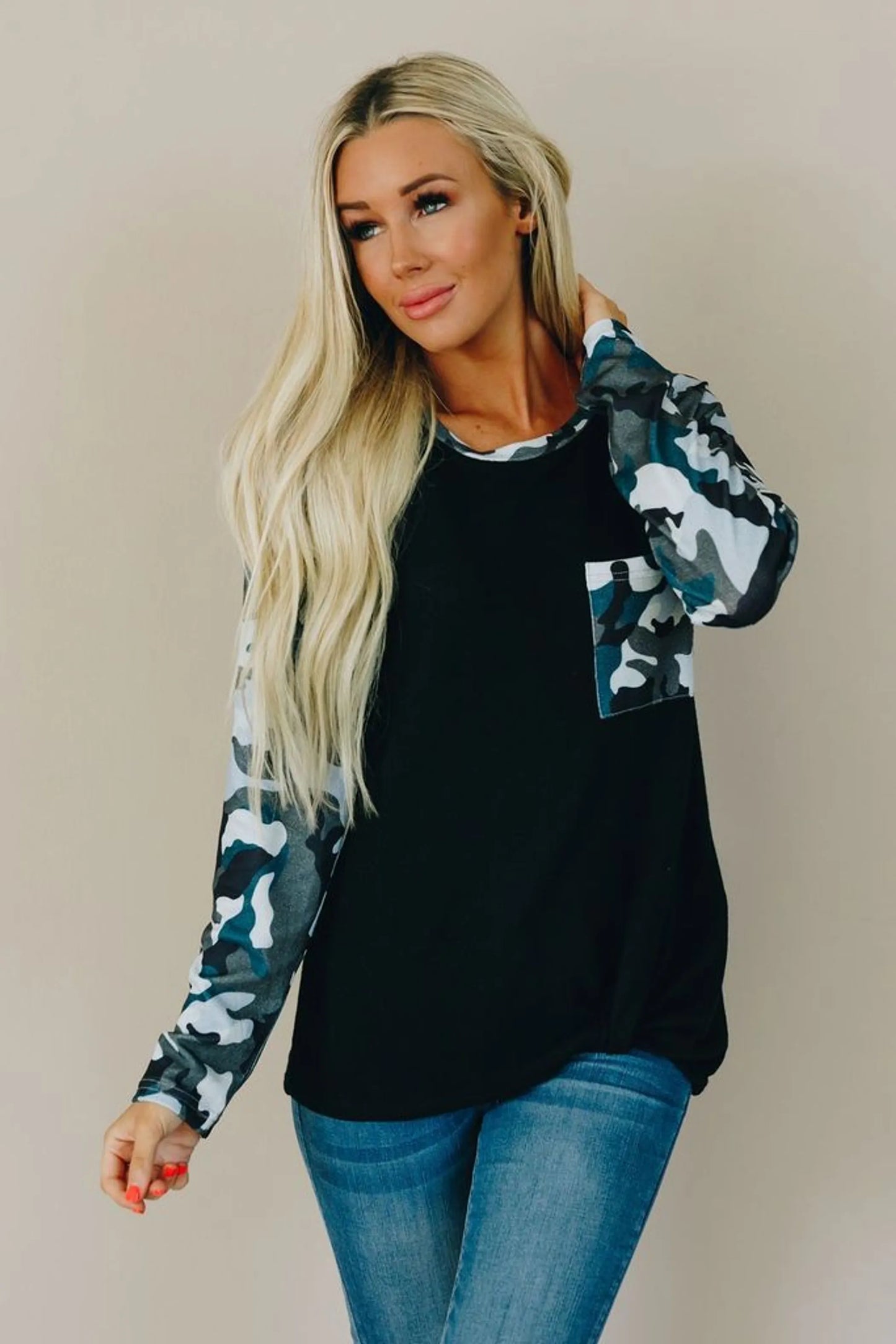Jeremy Camo Top