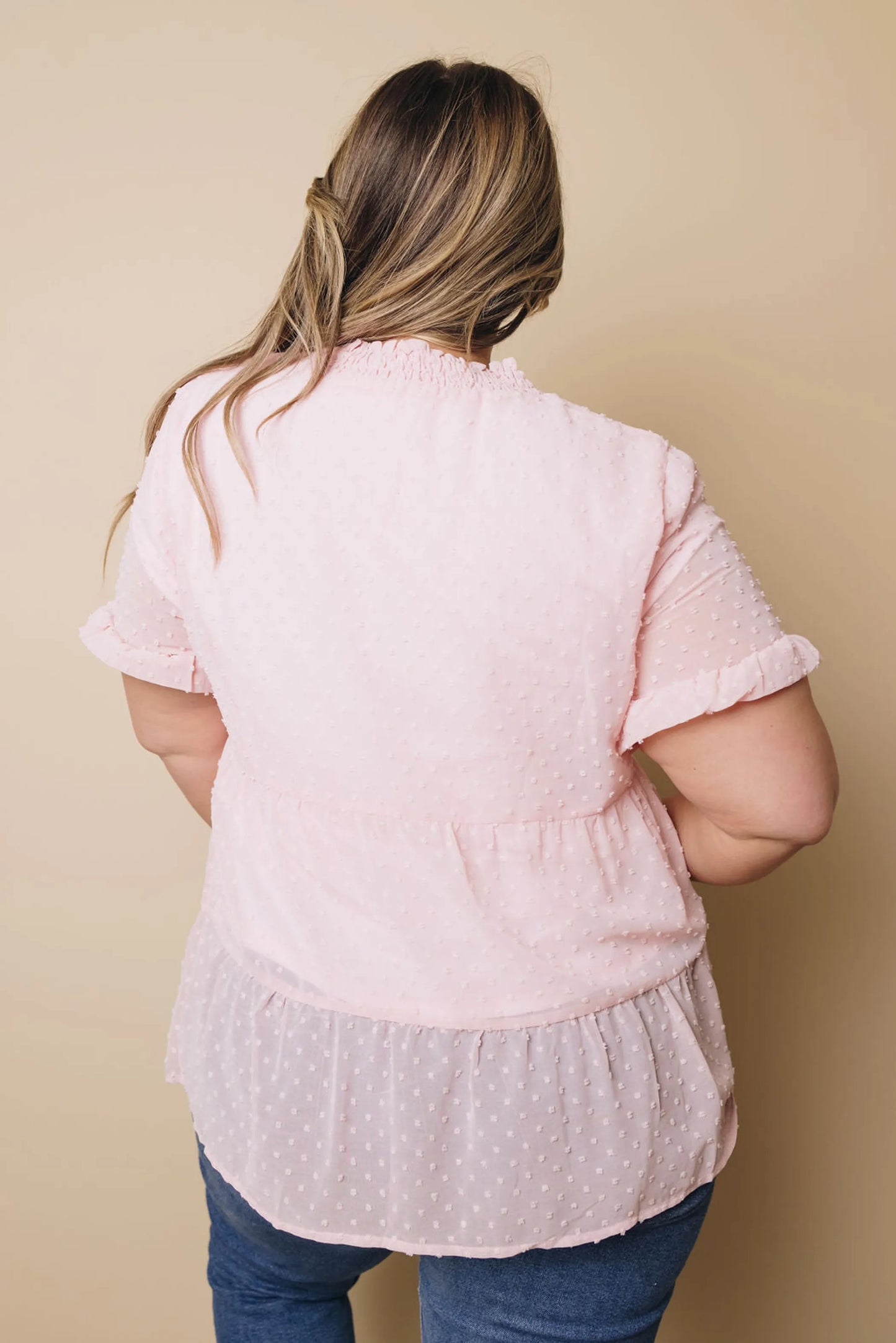 Plus Size - Howlett Swiss Dot Top