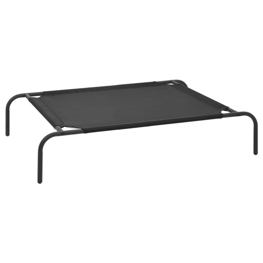 XL Elevated Dog Bed Raised Dog Cot Puppy Sleeping Bed Black -1