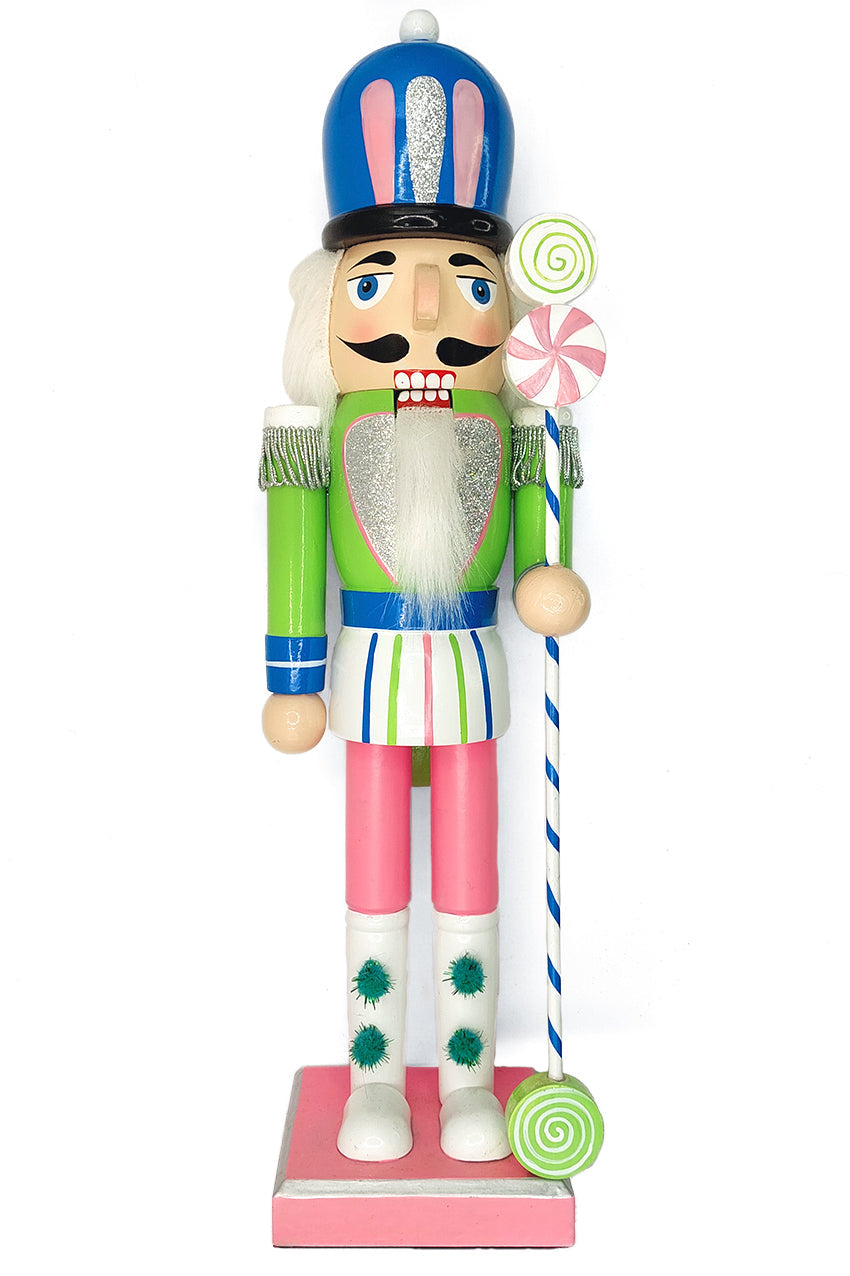 Candyland Christmas Wooden Nutcracker Soldier Wizardi F07M6-1A-0