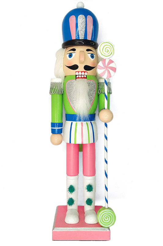 Candyland Christmas Wooden Nutcracker Soldier Wizardi F07M6-1A-0