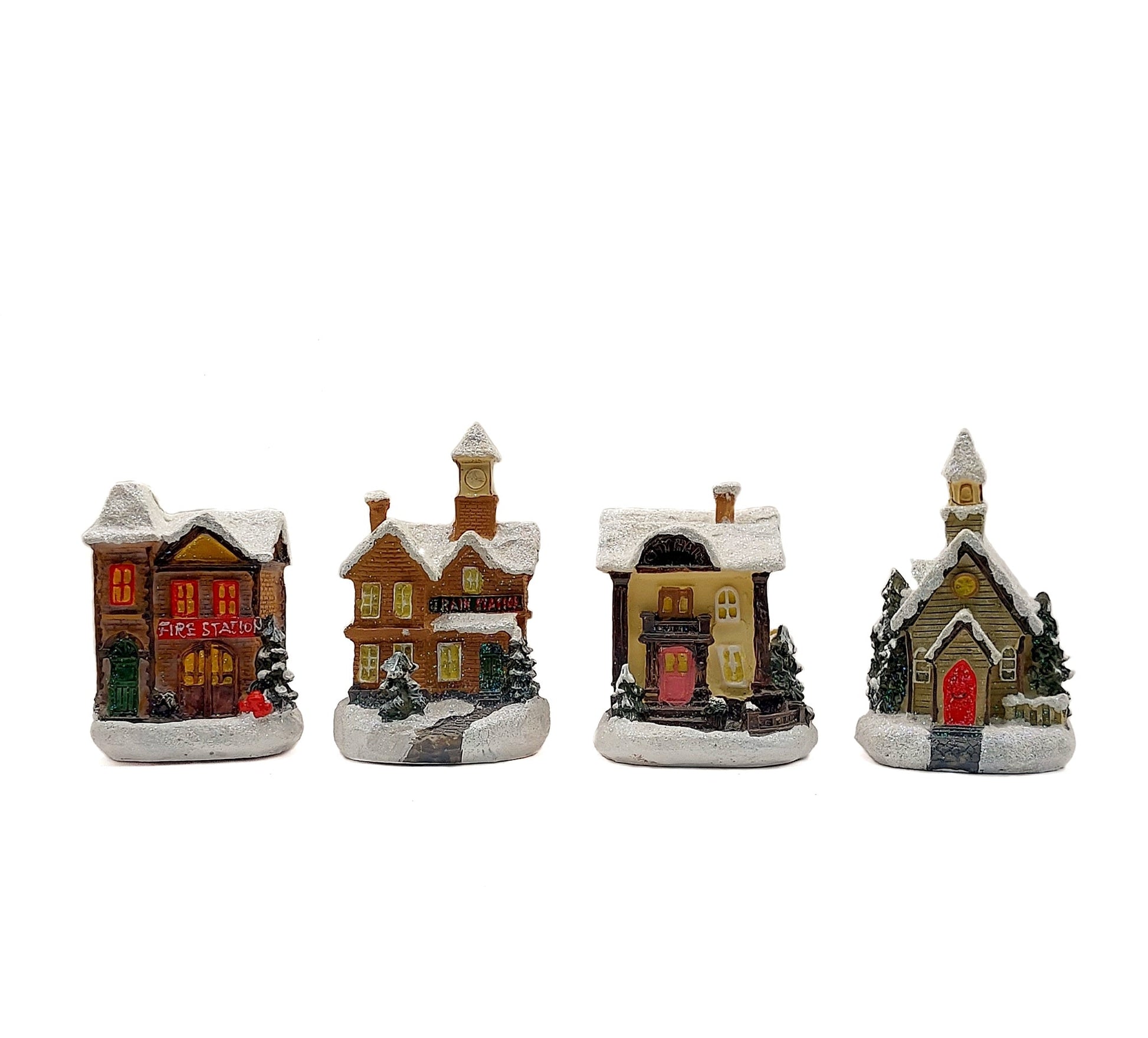 Fire Station Christmas Village Wizardi F07-N1-9-6542C-2