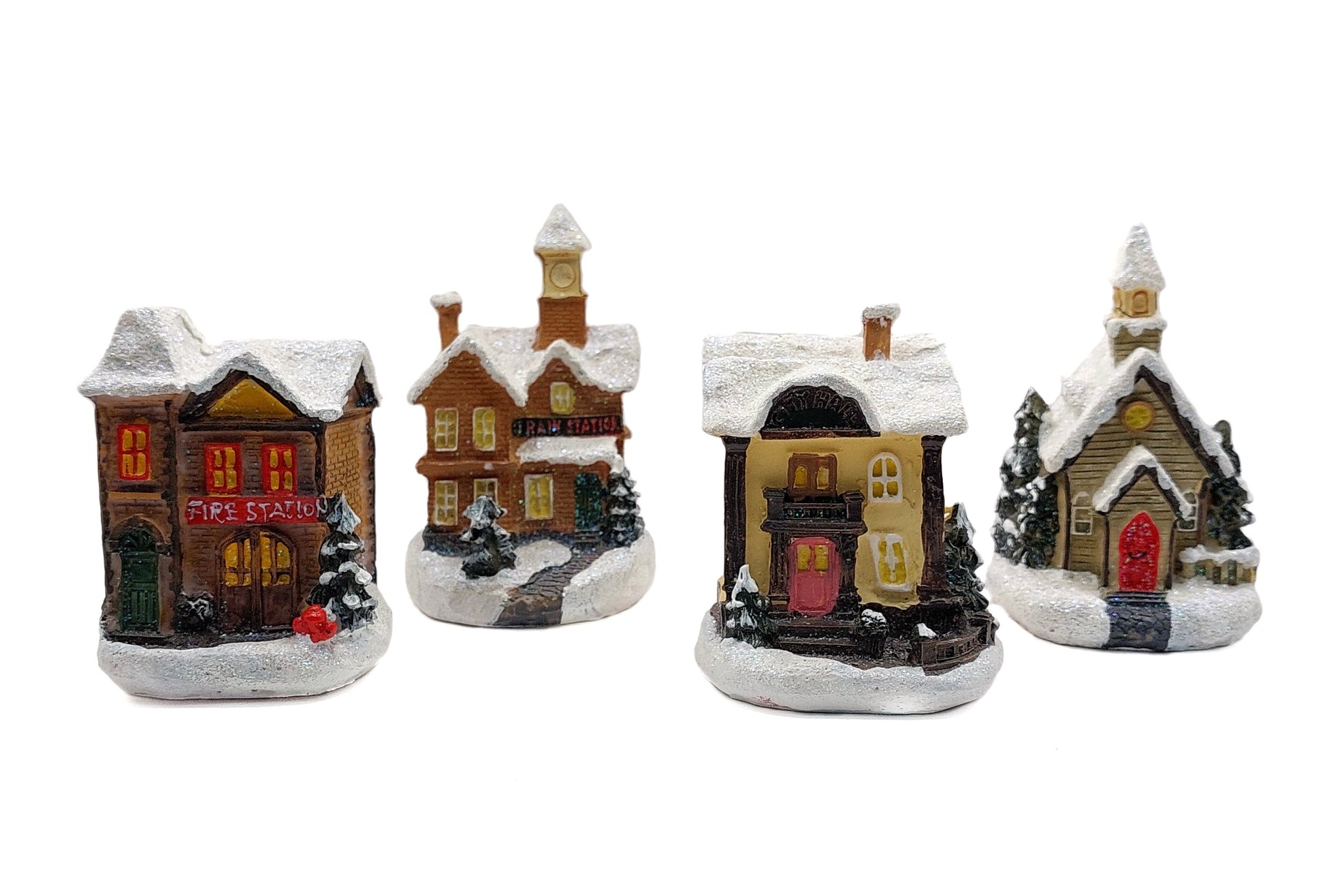 Fire Station Christmas Village Wizardi F07-N1-9-6542C-1