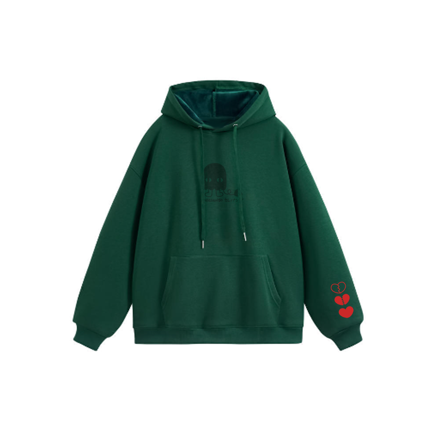  Embroidered thick hoodie-1