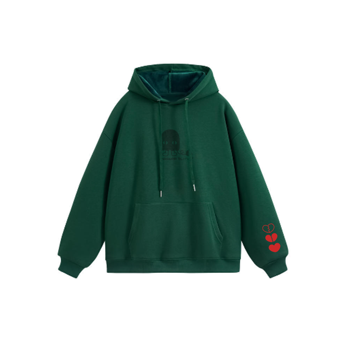  Embroidered thick hoodie-1