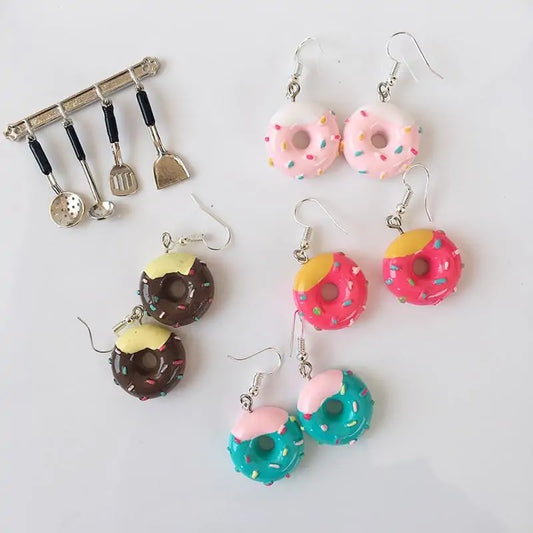 Sweet Style Donut Earrings