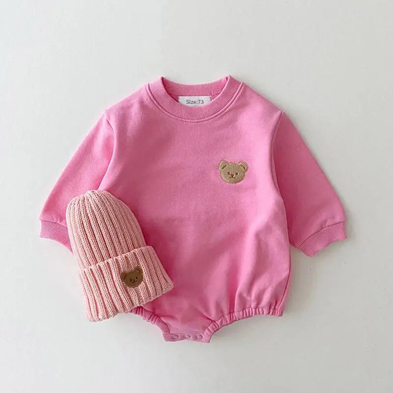 Sweatshirt with Romper Closure with Bear Multivariant-2