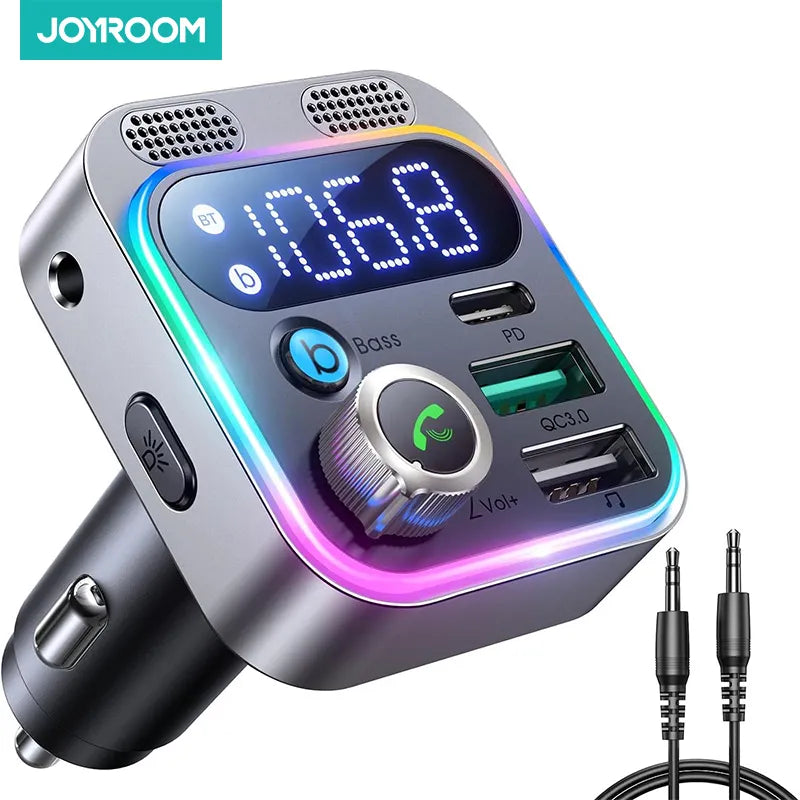 Bluetooth FM Transmitter Charger Adapter