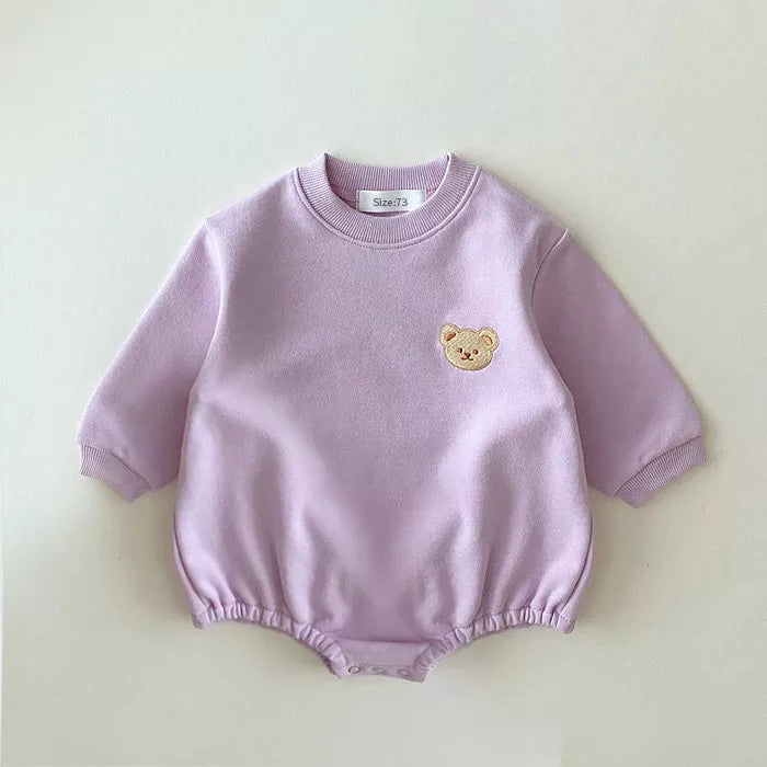 Sweatshirt with Romper Closure with Bear Multivariant-5