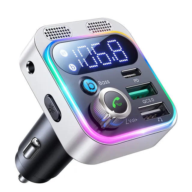 Bluetooth FM Transmitter Charger Adapter