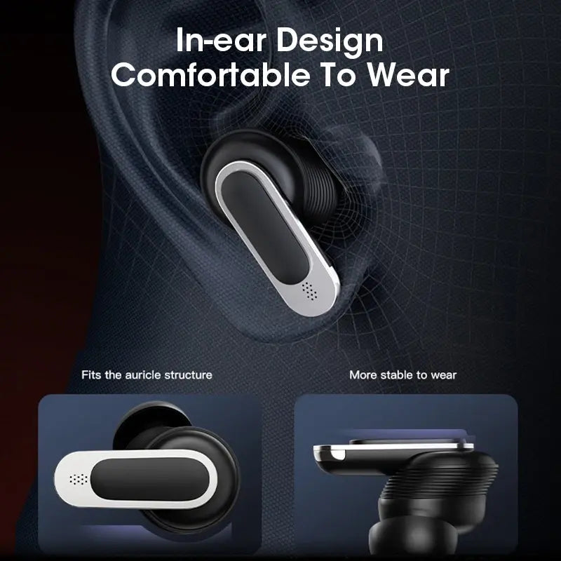 Screen Touch Active Noise Cancelling Wireless Earbuds