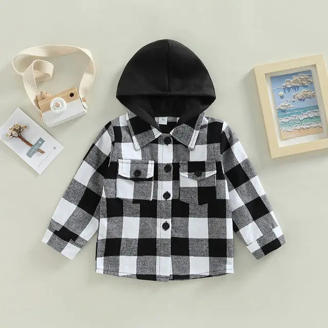 Vintage Autumn Children Kids Boys Shirts Coats