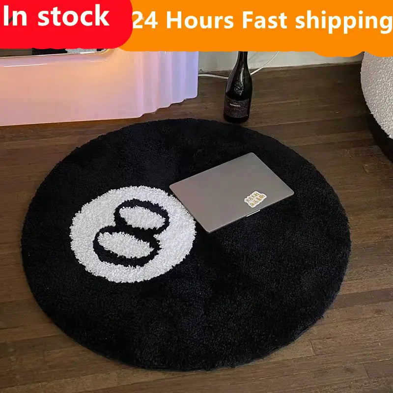 Stylish 8 Ball Rug