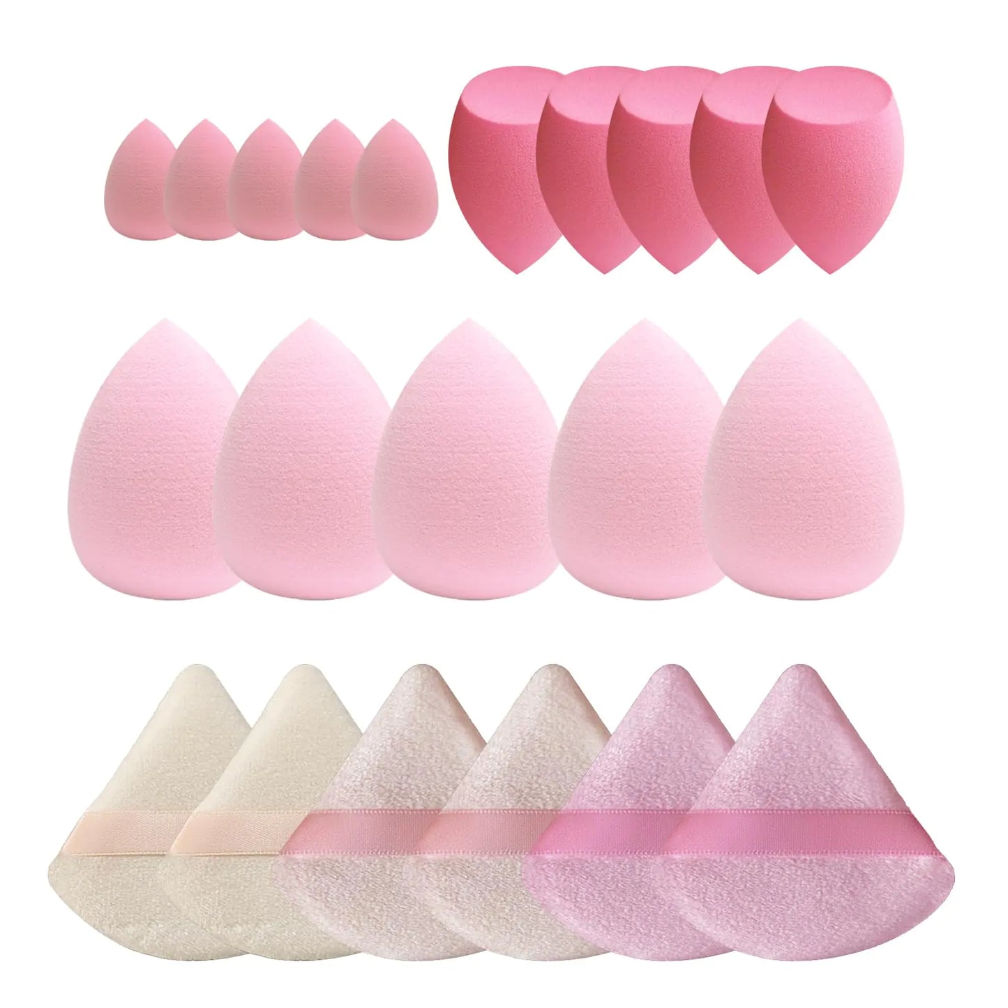 GFOUNS 21-Piece Multicolor Makeup Sponge Set