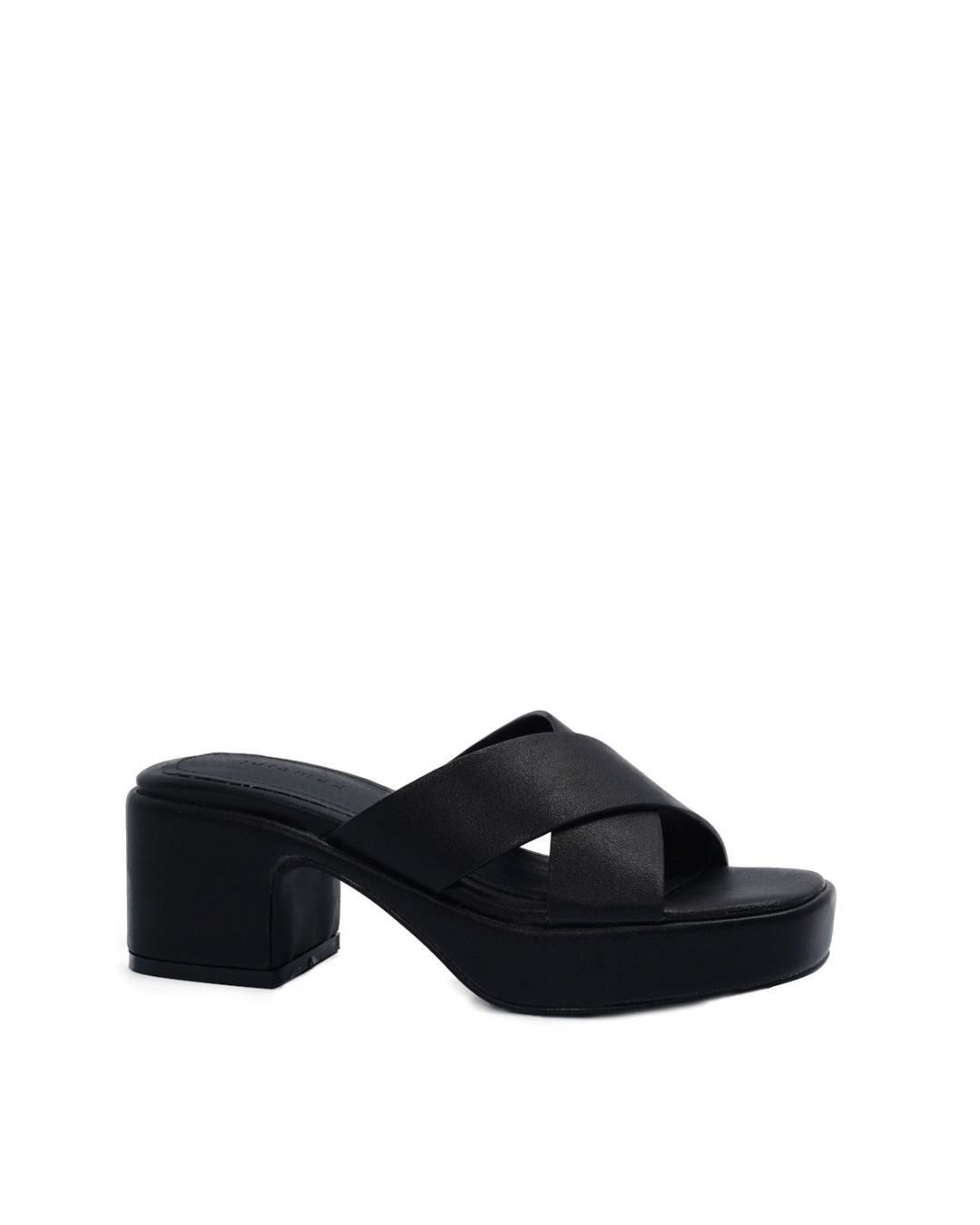 Black Pink White Platform Square Toe Padded Sandal-6