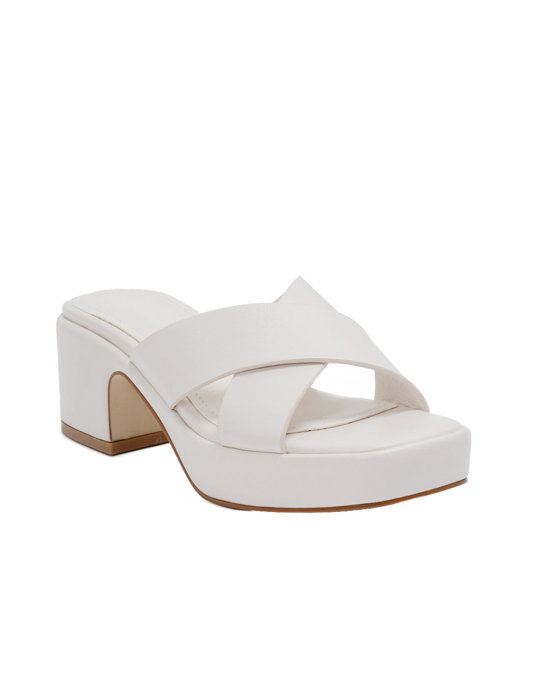Black Pink White Platform Square Toe Padded Sandal-4