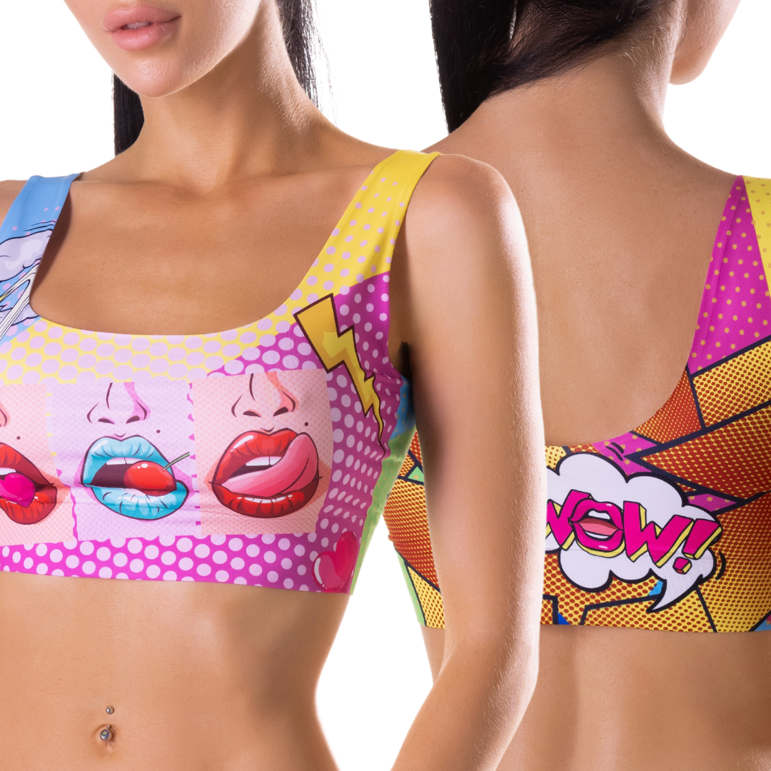  Women’s Ultra-Comfortable COMICS - Hot Crop Top| Original Prints, Unique Designs | Breathable Cotton Crotch, Stretchy Fit, Soft Flat Seams, No Elastic Bands | Everyday Use-2