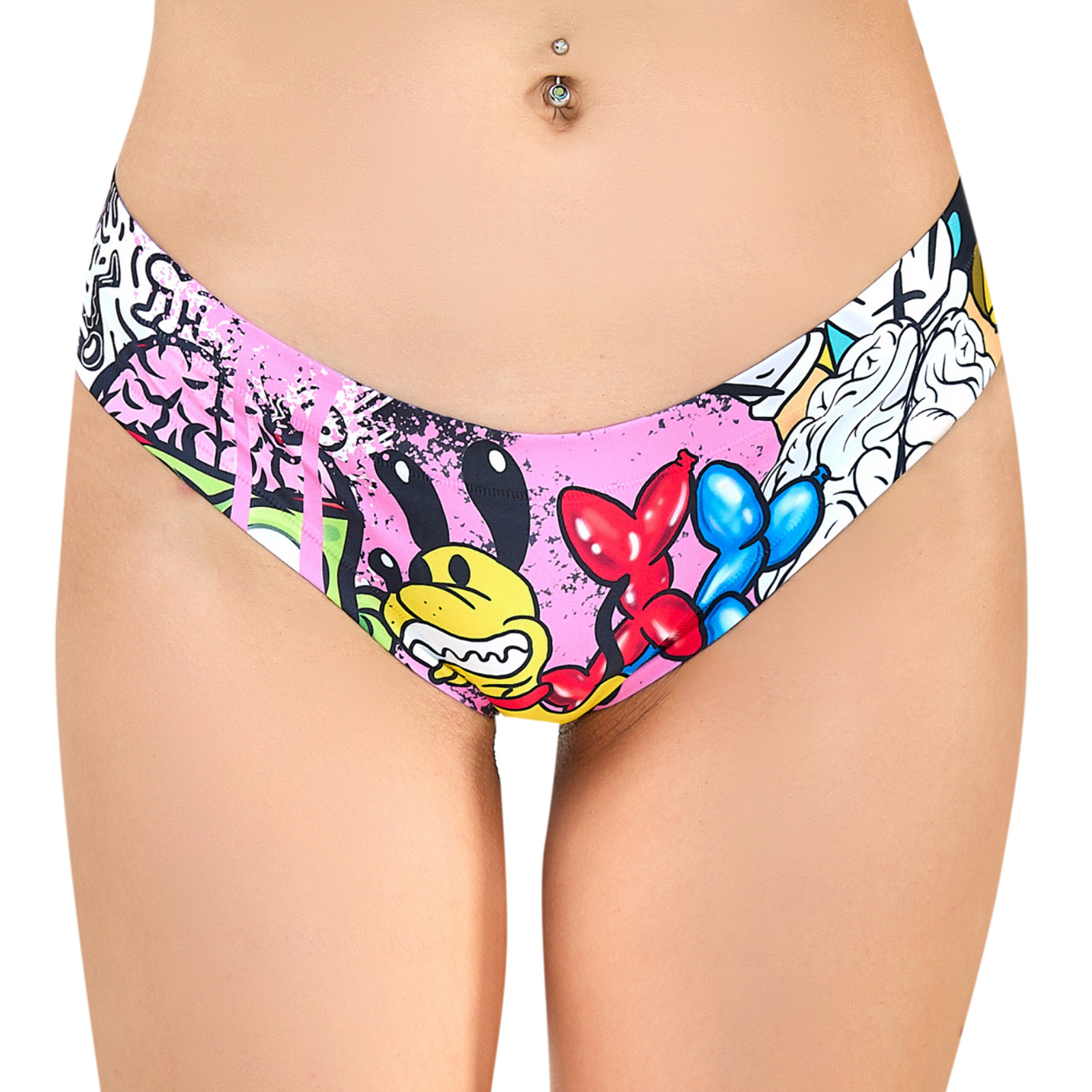  Women’s Ultra-Comfortable MOXIE - Crazy - Panties | Original Prints, Unique Designs | Breathable Cotton Crotch, Stretchy Fit, Soft Flat Seams, No Elastic Bands | Two Styles: Slip/Brief and Thong | Everyday Use-3