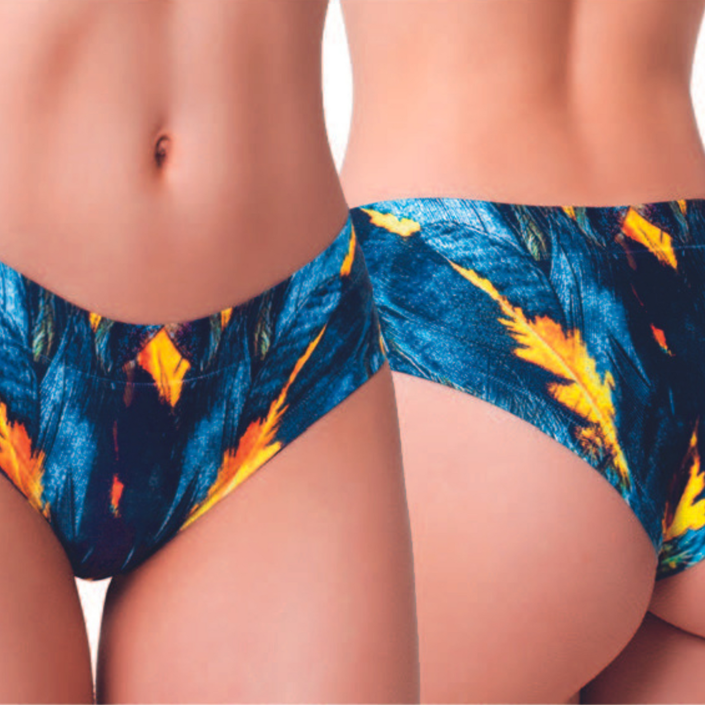 Memème Women’s Ultra-Comfortable PARADISE BIRDS - Feathers - Panties | Original Prints, Unique Designs | Breathable Cotton Crotch, Stretchy Fit, Soft Flat Seams, No Elastic Bands | Two Styles: Slip/Brief and Thong | Everyday Use-3