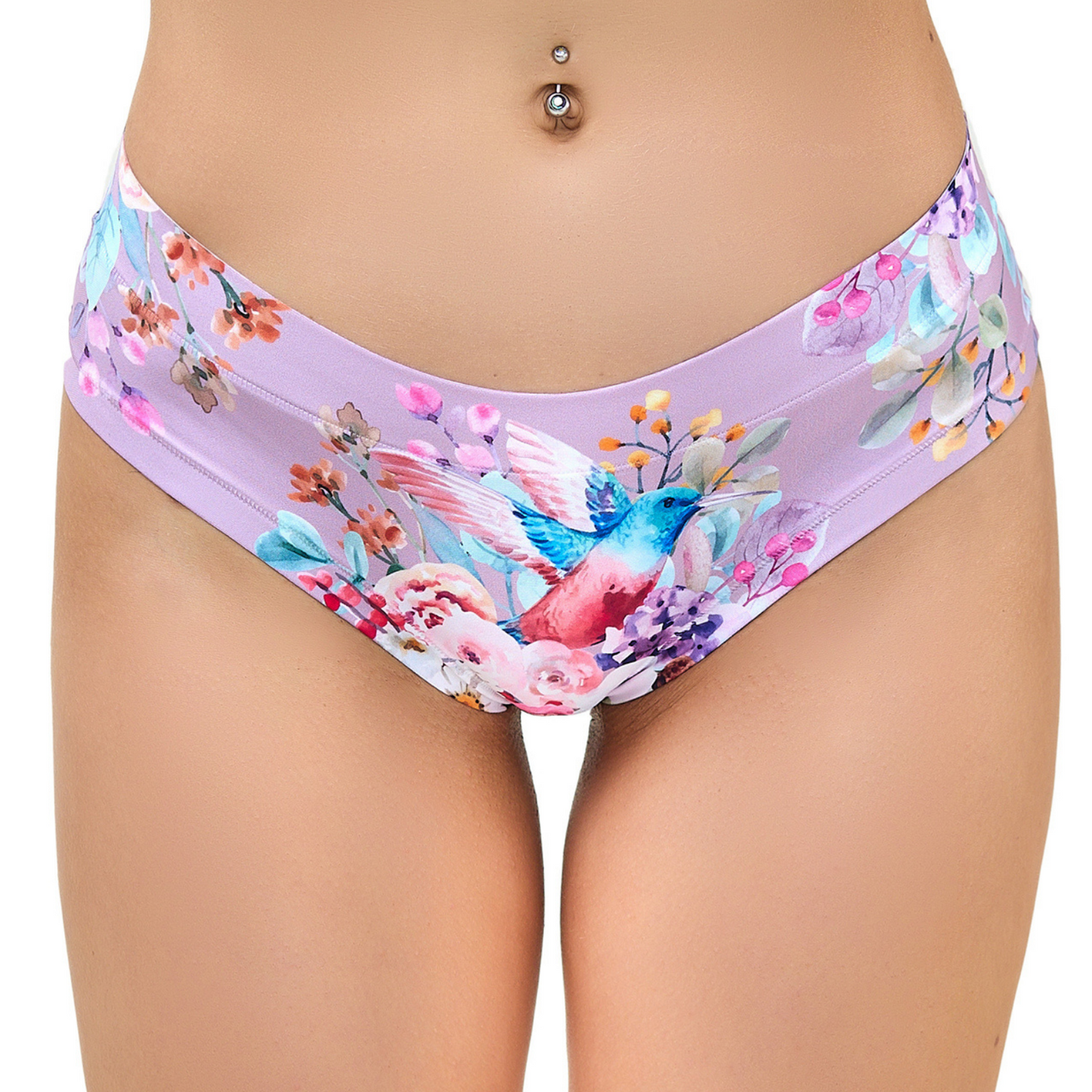  Women’s Ultra-Comfortable SPRING - Colibri - Panties | Original Prints, Unique Designs | Breathable Cotton Crotch, Stretchy Fit, Soft Flat Seams, No Elastic Bands | Two Styles: Slip/Brief and Thong | Everyday Use-0