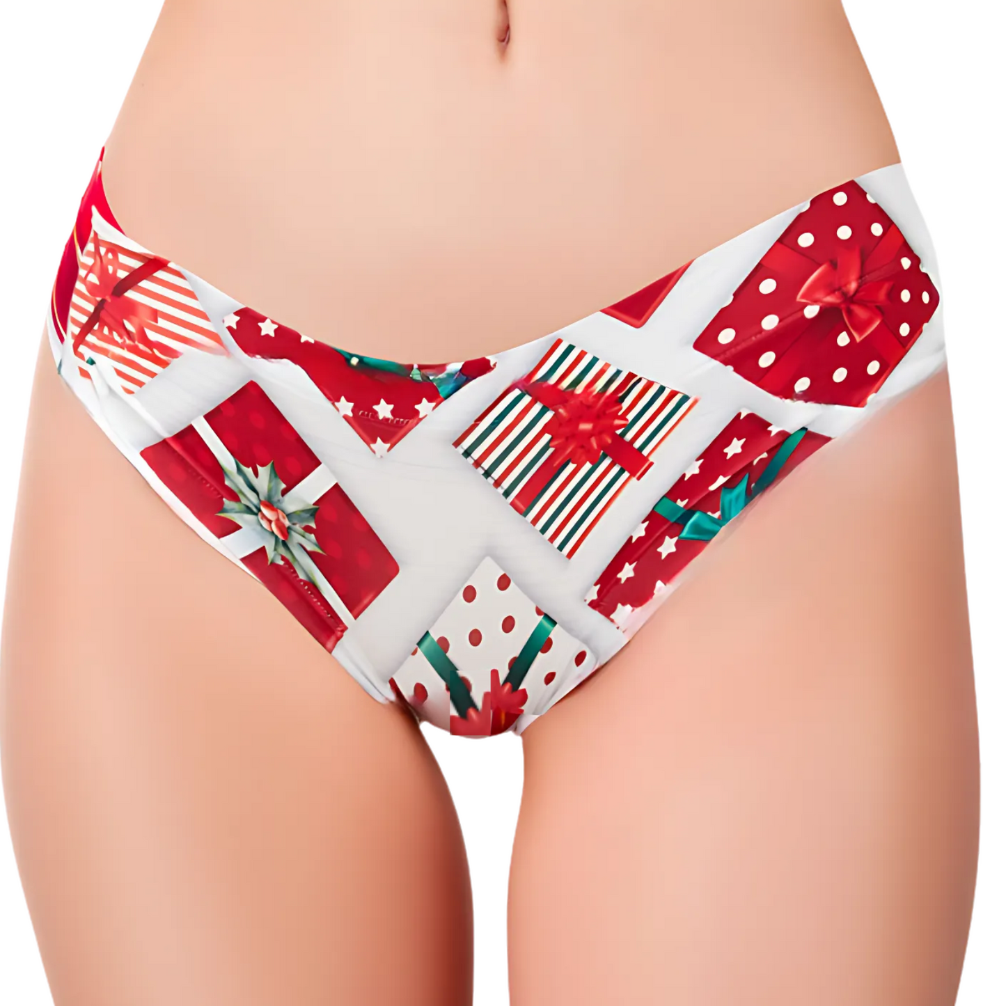  Women’s Ultra-Comfortable YOUR CHRISTMAS - Gift - Panties | Original Prints, Unique Designs | Breathable Cotton Crotch, Stretchy Fit, Soft Flat Seams, No Elastic Bands | Two Styles: Slip/Brief and Thong | Everyday Use-1