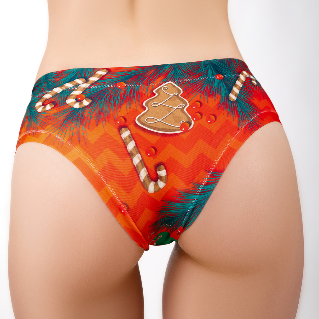 Women’s Ultra-Comfortable YOUR CHRISTMAS - Sweets - Panties | Original Prints, Unique Designs | Breathable Cotton Crotch, Stretchy Fit, Soft Flat Seams, No Elastic Bands | Two Styles: Slip/Brief and Thong | Everyday Use-4