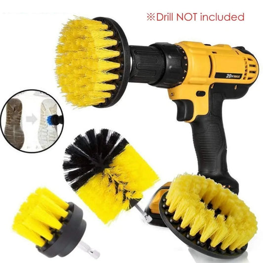 Electric Drill Brush Kit Plastic Round Cleaning