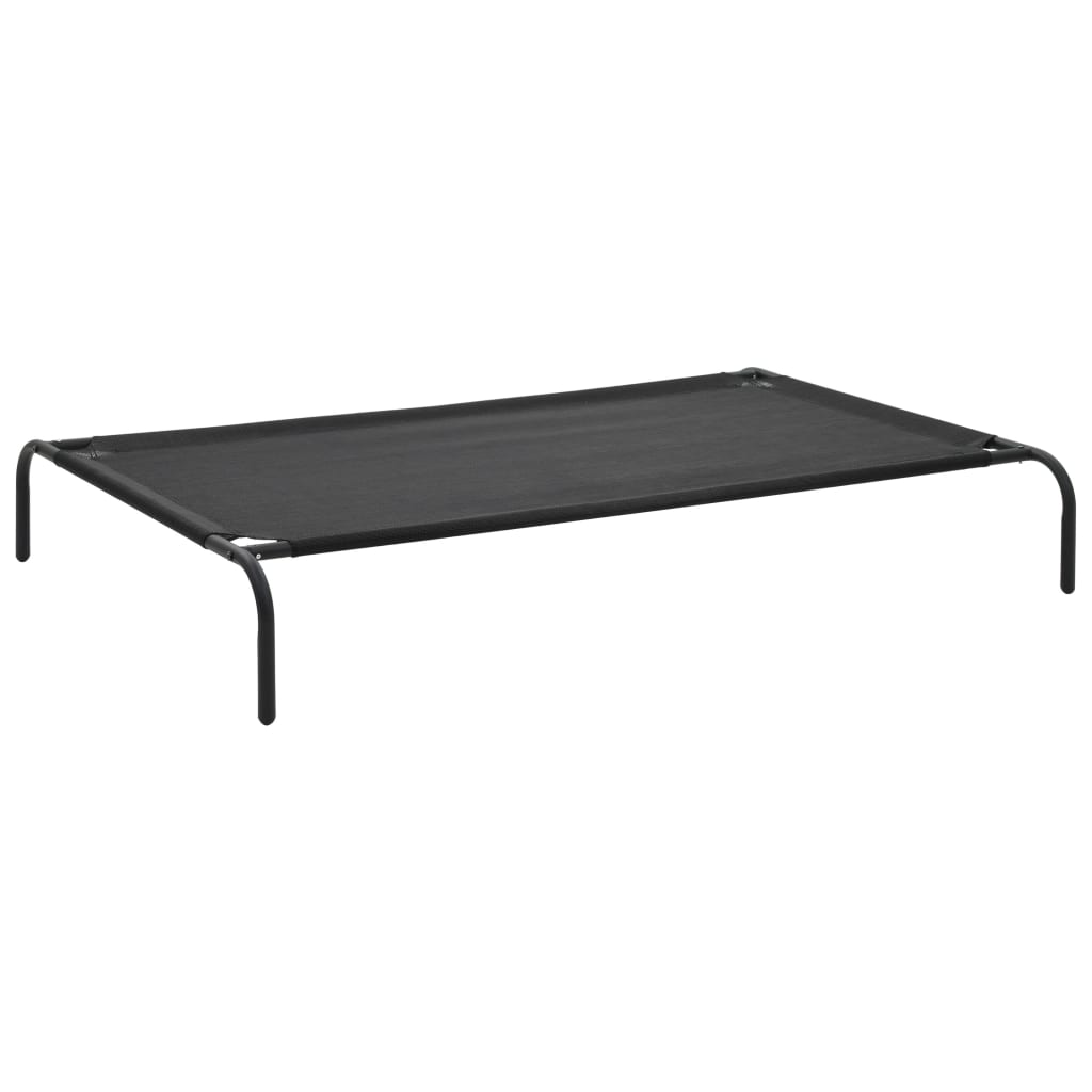 XL Elevated Dog Bed Raised Dog Cot Puppy Sleeping Bed Black -5